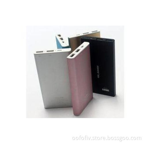 Slim External Portable USB Power Bank 10000mah With Lithium